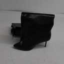 Lunhonk Slouchy Knee High Boots Women, Black Boots with Pointed Toe Stiletto Heel Pull on Closure Shark Boot High Heel Boot for Women 40