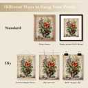 JXREQ Vintage Christmas Bathroom Wall Decor Prints,Retro Christmas Wall Art Decorations for Home Kitchen Bedroom Bathroom Living Room Office,Santa Claus Xmas Tree Decor Prints Set of 4,8x10 Unframed