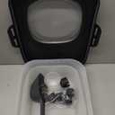 Dog Food Container, Collapsible Pet Food Storage Container 17-20 lb with Rolling Wheels & Airtight Lid, Plastic Storage Bin With Dog Food Scoop and Measuaring Cups (Black)