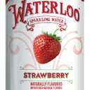 Waterloo Sparkling Water, Strawberry Naturally Flavored, 12 Fl Oz Cans (Pack of 12)  Zero Calories and Zero Sugar or Sweeteners