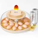 18 Egg Incubator with Automatic Egg Turning and Humidity Control, Upgrade Egg Incubators for Hatching Eggs Chicken Ducks Goose Quail Pigeon Turkey, Automatic Incubator for Home Classroom Lab Farm