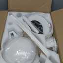 Ceiling Fans with Lights and Remote, 46 Inch Modern Ceiling Fan with Light, White Ceiling Fans for Bedroom Living Room Indoor/Outdoor, Reversible Quiet Motor, Dimmable LED Light, White