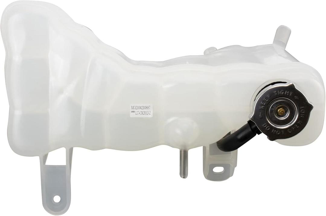 TRQ Radiator Coolant Reservoir Expansion Tank Overflow Bottle Compatible with 2015-2016 Dodge Challenger Charger CH3014157 68237637AB 68237637AA
