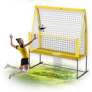 Yoving Volleyball Net Training System, 8 ft Wide by 11 ft High, Great for Serving and Dunking Drills Improves Hitting Accuracy, Power and Technique, Perfect for Team or Individual Training, Rugged