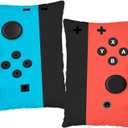 Undergo A Set of 2 Throw Pillow Cases- Gamer Gifts for Teen Boys - Soft Gaming Throw Pillow Cases Cushion Covers for Living Room Bedroom Game Room Decor 12 x 20 inches (Red)