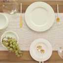 Solino Home Linen Table Runner 108 Inches Long - Athena, 100% Pure Linen Light Natural 14 x 108 Inch Table Runner for Dining, Spring, Summer, Mothers Day