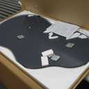 WEER Irregular Wall Mirror, 26x46 inch Black Asymmetrical Mirror Wall Mounted Mirrors Decorative, Abstract Wavy Aluminum Alloy Frame Mirror for Bathroom, Bedroom, Living Room, Entryway