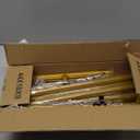 WellSign Wedding Welcome Sign Holder, 68”x31”x 20” Welcome to Our Wedding Sign Adjustable Display Stand with 4 Leather Hanging Straps,Gold Easel Stand Personalized for Baby Bridal Valentine