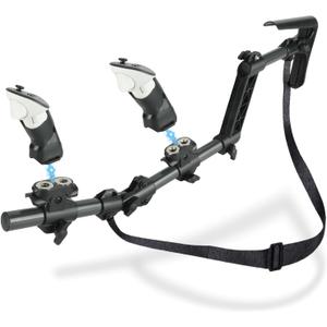 Gun Stock for Meta Quest 3, Compatible with VR Meta Quest 3s Controller Grips for Enhance Stability and Control Magnetic Stock Rifle Adapter (Black)