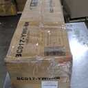 Rolanstar Bookshelf 6 Tier with 4 Hooks, Reversible Corner Bookshelf, 69" Industrial Wooden Bookcase with Open Shelves and Metal Frame for Living Room, Bedroom, Home Office, Rustic Brown