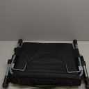 Stadium Seat with Back Support, Bleach Seat with Backrest and Cushion, Stadium Chair with Cup Holders, Mesh Bag and Hidden Hook for Basketball and Soccer Bench (Black)