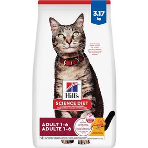Hill's Science Diet Adult Chicken Recipe Dry Cat Food 3.17 kg Bag (Best Before 06/2027)