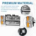 LED DRL Headlights Assembly Fit 1994-1998 Chevy Silverado