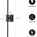 KUZZULL Wall Sconces Set of Two Matte Black Wall Light Fixtures Wall Lamp with Led 3000K 12W Sconces Wall Lighting Wall Lights Sconces Wall Decor Set of 2 Black Wall Sconce Wall Lamps for Bedrooms