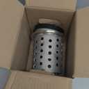 DZQ Perforated Casting Flask Vacuum Casting Stainless Steel Wall Flanged with Rubber Sprue Base(5" x 7")