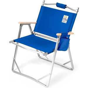 Lightweight Camping Chairs | Portable Folding Chair | Beach Chair | Stylish Design with Wood Handles | Heavy Duty 330 lbs | Ultralight 5 lbs | Beach, Picnic, Concerts, BBQ