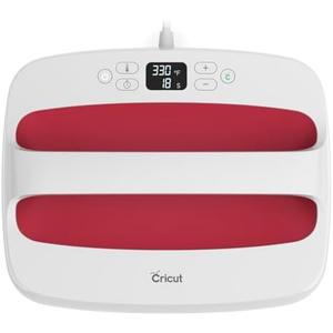 Cricut EasyPress 2 Heat Press Machine (12 in x 10 in), Ideal for T-Shirts, Tote Bags, Pillows, Aprons & More, Precise Temperature Control, Features Insulated Safety Base & Auto-Off, Raspberry