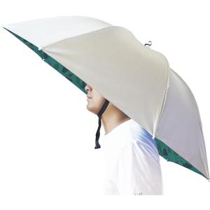 Umbrella Hat, 37 inch Fishing Umbrella Hat Hands Free Foldable UV Protection Umbrella Cap Adjustable Headwear for Fishing Golf Camping Beach Gardening Sunshade Outdoor