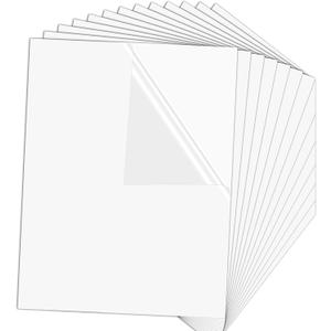 HTVRONT Sublimation Sticker Paper - 20 Pcs Glossy Transparent Waterproof Sublimation Stickers