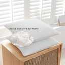 SleepMan Throw Pillow Inserts 14" x 24" (Pack of 1, White) Down Feather Pillow Stuffer Premium Decorative Pillows for Sofa Couch Bed