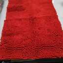 Muddy Mat Shown on TV  Super Absorbent Microfiber Dog Door Mat for Muddy Paws, Non-Slip Washable Pet Rug, Quick Dry Chenille Entryway Carpet, Machine Washable Indoor Outdoor mat, Red 28"x18"