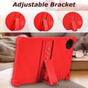 ATOOZ for Evermyth 10 Inch Tablet Case 2025 KB1001/KB1004/KB1001L/KB1004L,Soft Silicone Kids Case for MUISOO 10 Inch Tablet MISKB100477 with PC Stand (Red)