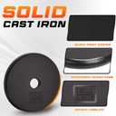 Yes4All Standard 1" Cast Iron Weight Plate - Ideal for Strength Training - Multiple Weight: 5LB to 25LB (Single & Set of 4) (1-Inch Center)