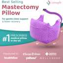 Zomaple Post Mastectomy Pillow Post Surgery Post-Op Essentials, Breast Augmentation/Reduction & Mastectomy Recovery Supplies Washable Cover for Comfort & Support