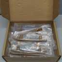 20 Pack 3 Inch Hole Centers, Curved Antique Brass Cabinet Pulls Vintage Brass Cabinet Handles Brass Kitchen Hardware for Cabinets ZP2204 Drawers Bedroom Dresser Bathroom Vanity Cupboard Closet