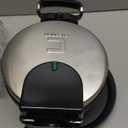 Chefman Rotating Belgian Waffle Maker, 180° Flip Iron w/ Non-Stick Plates, Adjustable Timer, Locking Lid, & Drip Plate, Space Saving Storage, Mess-Free Breakfast, Stainless Steel/Black