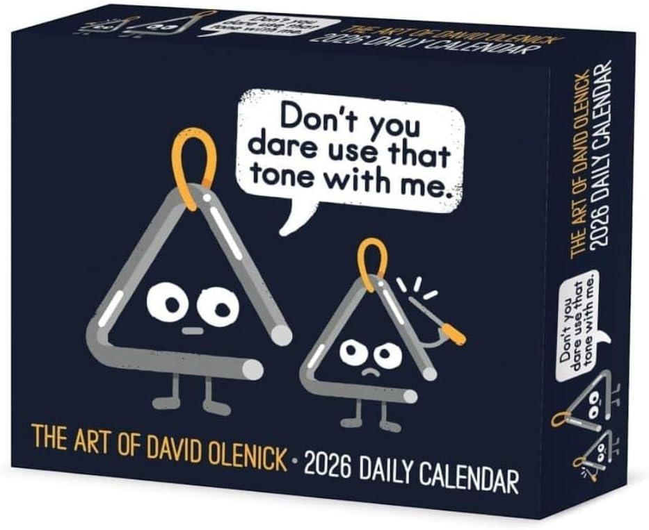 Willow Creek Press, Lets Pretend by David Olenick 2026 Desk Calendar, 6.18'' X 5.43'', Daily Calendar with Adhesive Binding