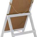 Glitzhome A-Frame Chalkboard Sign 30"x20" Wooden Sandwich Board Easel Sign Outdoor Standing Wall Chalkboard for Restaurants, Cafes, Weddings(White)
