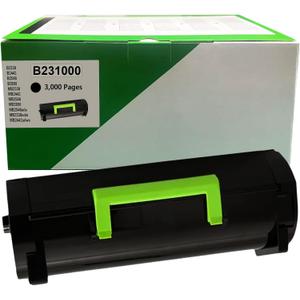 B231000 Black Toner Cartridge Replacement for LexmarkB2338 B2442 B2546 B2650 MB2338 MB2442 MB2546 MB2650 Printer (3,000 Pages)