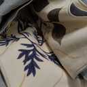 LIVEBOX Sunflower Botanical Washable 8x10 Area Rugs, Black Rug for Living Room, Non Slip Rugs for Bedroom, Boho Floral Indoor Throw Dining Room Carpet for Under Table Home Office Nursery Playroom