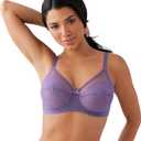 Wacoal Women's Retro Chic Unlined Mesh Full Coverage Underwire Bra, 855186 (44H, Grape Compote)