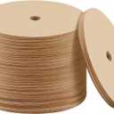200 Count Percolator Coffee Filters, 3.75 Inch Natural Unbleached Disposable Coffee Filter Disc Coffee Filters for Camping Coffee Pot Home Office Use