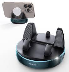 JOYROOM Car Phone Holder, [360° Rotatable & Vertical 30° Adjustable] Cell Phone Car Mount, [Adjustable Spring Design] Dashboard Navigation Cell Phone Holder with Non-Slip Silicone, for Smartphones