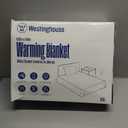 Westinghouse Heated Blanket, Electric Throw Blanket with 10 Heating Levels, 12 Hours Auto Off, Overheat Protection, Machine Washable, Flannel (Twin, 62x84 Inches, Beige)