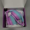 iClever Auraa Active Noise Cancelling Headphones for Kids, LED Light Up, Bluetooth 6.0, Safe Volume 80dBA, 47H Play Time,Fast Charging,Kids Headphones Wireless with Mic AUX Cord for Travel iPad,Purple