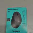 Logitech M330 Silent Wireless Mouse, 2.4GHz with USB Receiver, Optical Tracking, Quiet & Lightweight, Long Battery Life, for PC, Mac, Laptop, Chromebook - Black