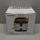 Chefman Fry Guy, The Most Compact & Convenient To Deep Fry Comfort Food, Restaurant-Style Basket With A 1.6-Quart Capacity, Easy-View Window & Adjustable Temp Control, Stainless - 1.5 Liter