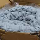 Bedsure Twin Comforter Set - Dusty Blue Comforter, Boho Tufted Shabby Chic Bedding for Kids, 2 Pieces Vintage Farmhouse Bed Set for All Seasons, Fluffy Soft Bedding with 1 Pillow Sham