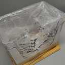 Delamu 2 Set Pantry Organizers and Storage, Trash Bag Holder Under Sink Organizer for 4-13 Gal Bags, Trash Bag Dispenser with Bamboo Top for Onion, Potato, Garlic, Clear (11-7/32"L*7" W*7-1/8"H)