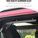 JeCar Rear Grab Handles Aluminum Grab Bars Compatible with Jeep Wrangler 2007-2018 JK 4-Door Sports Sahara Rubicon X, Black
