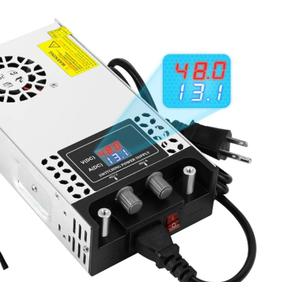 VIXKPIRR Adjustable 048V Power Supply 12.5A 600W, 110V AC to DC 048V Buck Converter 012.5A 600W Switching Power Supply with LCD Display Adjustable Voltage Current 48V 12.5A Transformer SMPS