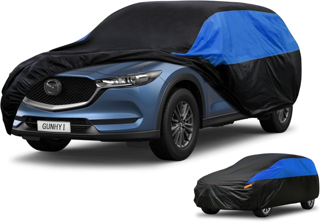 GUNHYI Mazda Car Cover Custom Fit Mazda CX5 CX-5 Waterproof All Weather, Lightweight Full Car Cover Outdoor Sun UV Rain Dust Snow Wind Protection