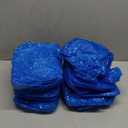 Boao 12 Pcs Plastic Table Cloths Disposable for Parties Picnic Table Covers with Fall Elastic Fitted Elastic Cover Rectangle Waterproof for Thanks Giving Christmas Picnic(6 Ft, 72 x 30 Inch,Blue)