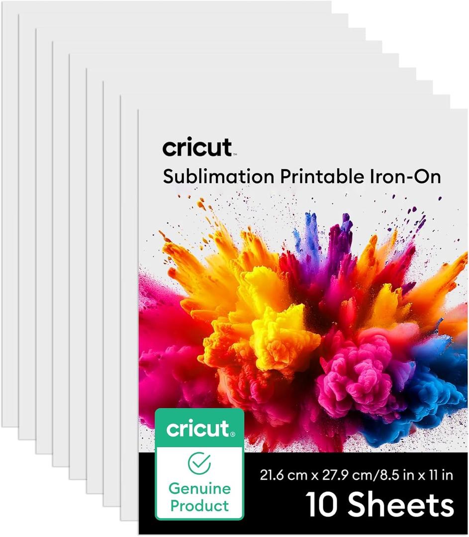 Cricut Sublimation Printable Iron-On - 8.5 in x 11 in (10 ct)