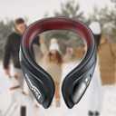 Portable Neck Warmer, Rechargeable Hand Warmers, Electric Neck Heater Heated Scarf Neck Wrap with Leather Surface, 36-58 Adjustable, Fast Heating Pad for Women Kids Christmas Gifts