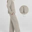 ANRABESS Women's 2 Piece Lounge Sets Casual Travel Outfits Wide Leg Tracksuit Sweatsuits Matching Set 2026 Fall Clothes (X-Large, Light Grey)